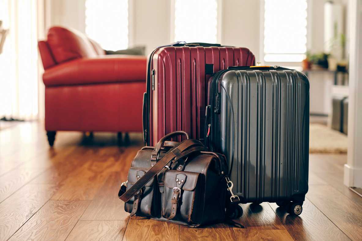 Assorted suitcases and travel bags, ready for adventures and journeys.